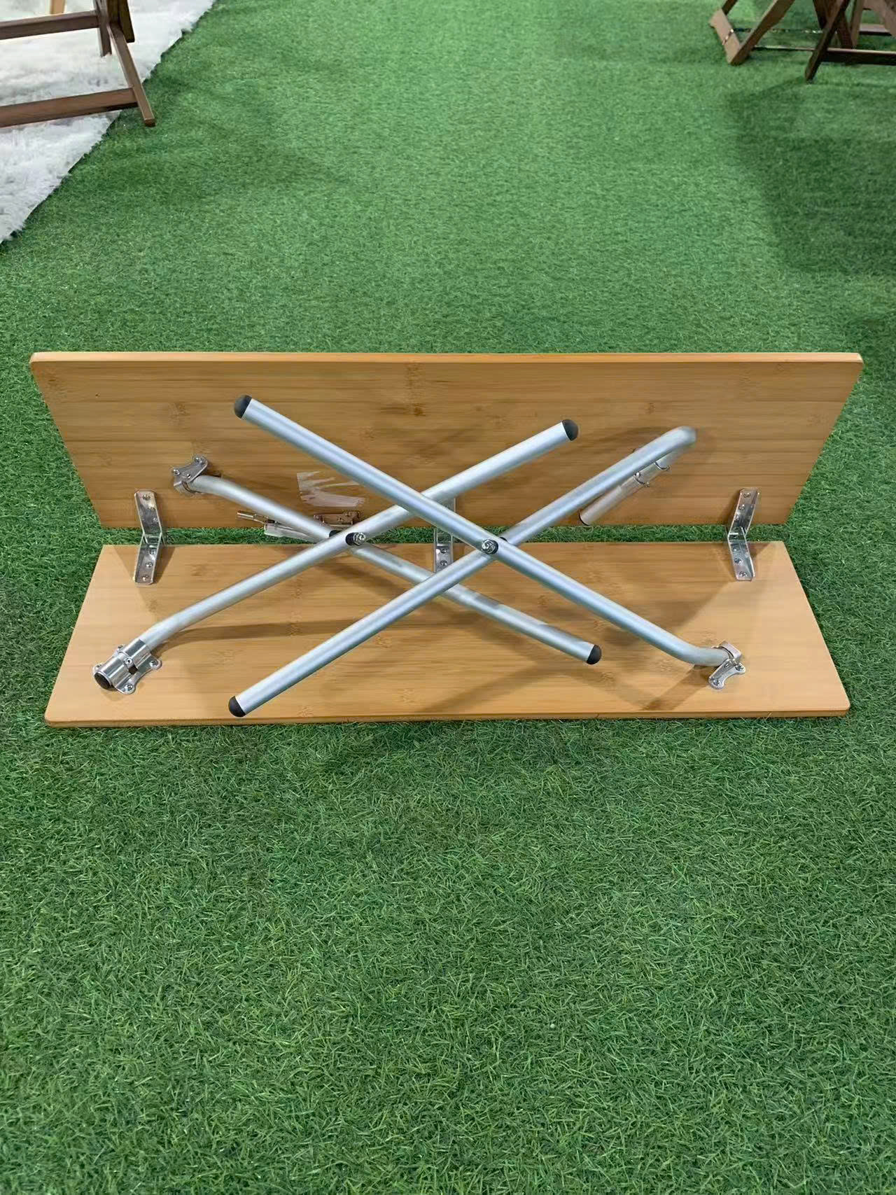 Bàn Camping Gấp Gọn Tre Màu Gỗ