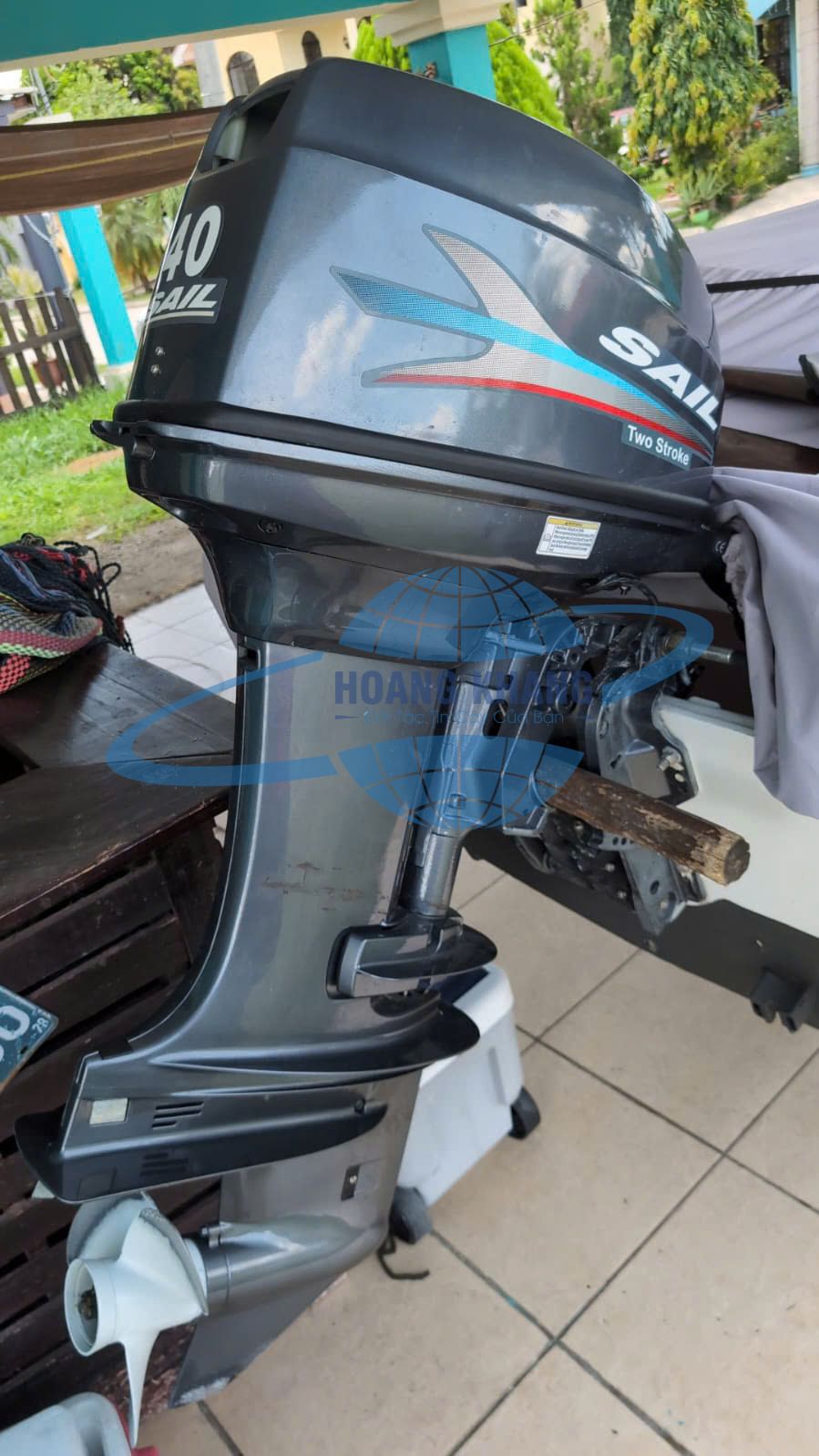Hình ảnh thực tế động cơ máy thủy SAIL 40HP 2 thì model T40LER-P